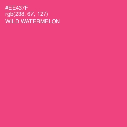 #EE437F - Wild Watermelon Color Image