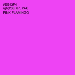 #EE43F4 - Pink Flamingo Color Image