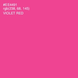 #EE4491 - Violet Red Color Image