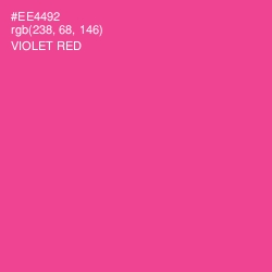 #EE4492 - Violet Red Color Image
