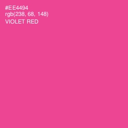 #EE4494 - Violet Red Color Image