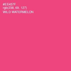 #EE457F - Wild Watermelon Color Image