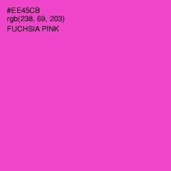 #EE45CB - Fuchsia Pink Color Image