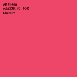 #EE4668 - Mandy Color Image