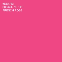 #EE4783 - French Rose Color Image