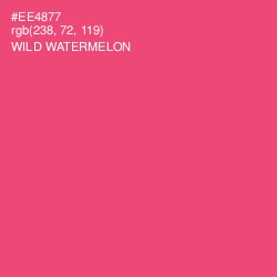 #EE4877 - Wild Watermelon Color Image