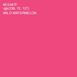 #EE487F - Wild Watermelon Color Image