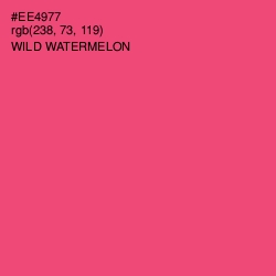 #EE4977 - Wild Watermelon Color Image