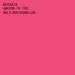 #EE4A7A - Wild Watermelon Color Image