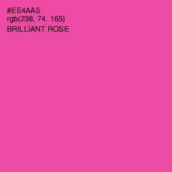 #EE4AA5 - Brilliant Rose Color Image
