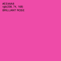 #EE4AA8 - Brilliant Rose Color Image