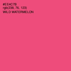 #EE4C7B - Wild Watermelon Color Image