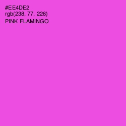 #EE4DE2 - Pink Flamingo Color Image
