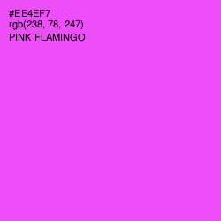 #EE4EF7 - Pink Flamingo Color Image