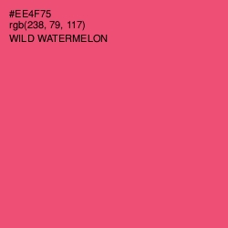 #EE4F75 - Wild Watermelon Color Image