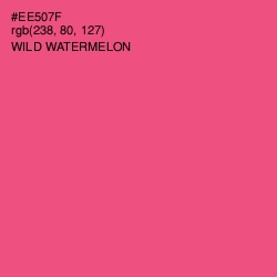 #EE507F - Wild Watermelon Color Image