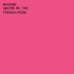 #EE5086 - French Rose Color Image