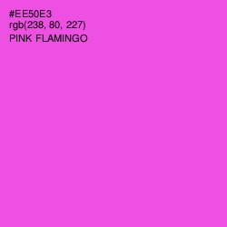 #EE50E3 - Pink Flamingo Color Image