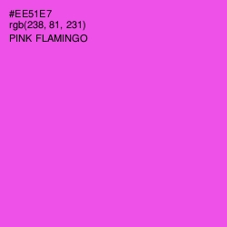 #EE51E7 - Pink Flamingo Color Image
