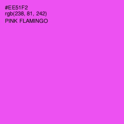 #EE51F2 - Pink Flamingo Color Image