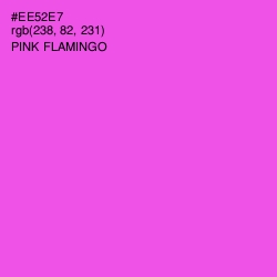 #EE52E7 - Pink Flamingo Color Image