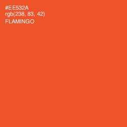 #EE532A - Flamingo Color Image