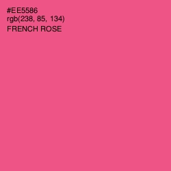 #EE5586 - French Rose Color Image