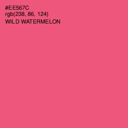 #EE567C - Wild Watermelon Color Image