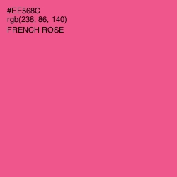 #EE568C - French Rose Color Image