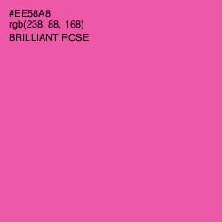 #EE58A8 - Brilliant Rose Color Image