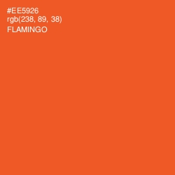 #EE5926 - Flamingo Color Image