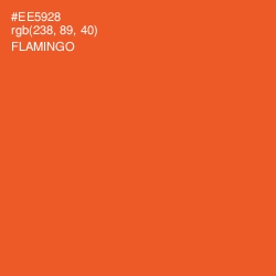 #EE5928 - Flamingo Color Image