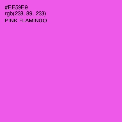 #EE59E9 - Pink Flamingo Color Image