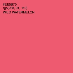 #EE5B70 - Wild Watermelon Color Image