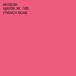 #EE5C80 - French Rose Color Image