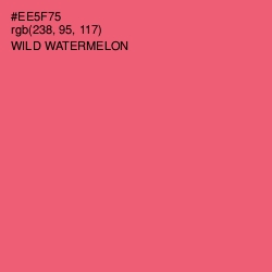 #EE5F75 - Wild Watermelon Color Image