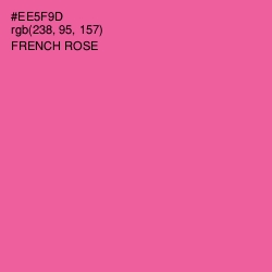 #EE5F9D - French Rose Color Image