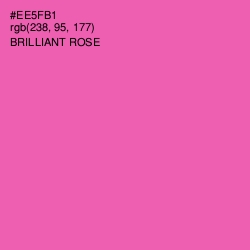 #EE5FB1 - Brilliant Rose Color Image