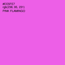 #EE5FE7 - Pink Flamingo Color Image