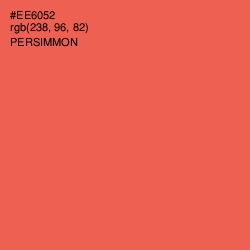#EE6052 - Persimmon Color Image