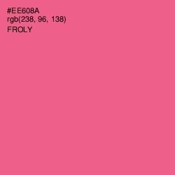 #EE608A - Froly Color Image