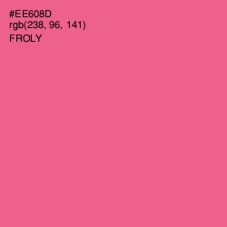 #EE608D - Froly Color Image