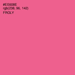 #EE608E - Froly Color Image