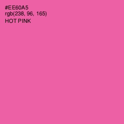 #EE60A5 - Hot Pink Color Image