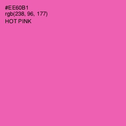 #EE60B1 - Hot Pink Color Image