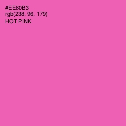#EE60B3 - Hot Pink Color Image