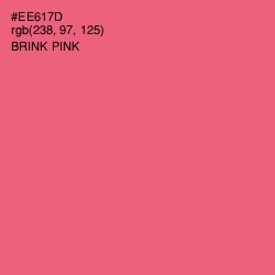#EE617D - Brink Pink Color Image