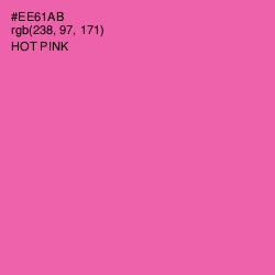 #EE61AB - Hot Pink Color Image