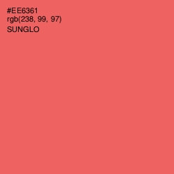 #EE6361 - Sunglo Color Image