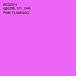 #EE65F4 - Pink Flamingo Color Image